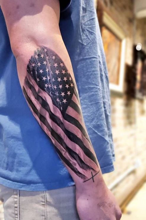 American Pride Patriotic Temporary Tattoo Sticker  OhMyTat
