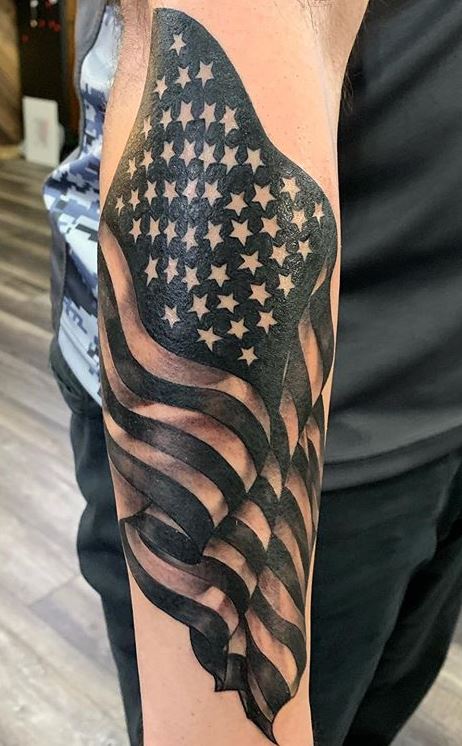 Stylish American Flag Tattoo  Tattoo Designs Tattoo Pictures