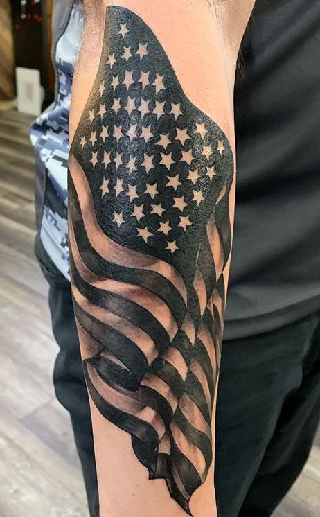 20 Of The Best American Flag Tattoos For Men in 2023  FashionBeans