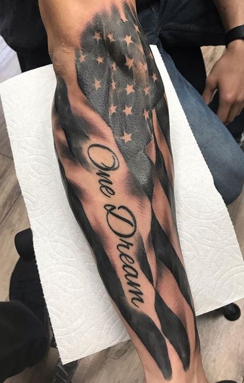 40 Perfect American Flag Tattoo Creative ideas For 2023  Women Fashion Blog