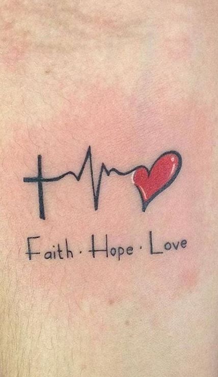 Faith Hope Love Temporary Tattoo  Tattoo Icon  TattooIcon