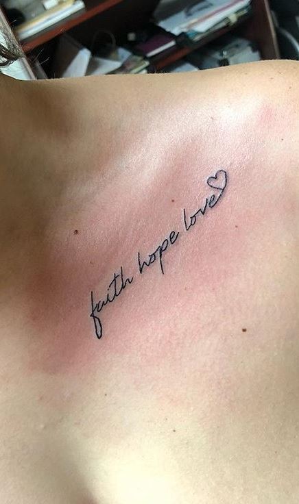 Faith, Hope & Love | Le Moustache Tattoo Parlour