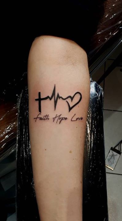 55 Trendy Faith Hope Love Tattoos You Must See - Tattoo Me Now