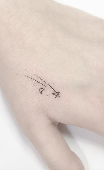35 Trendy Shooting Star Tattoos, Ideas, Designs & Meanings - Tattoo Me Now