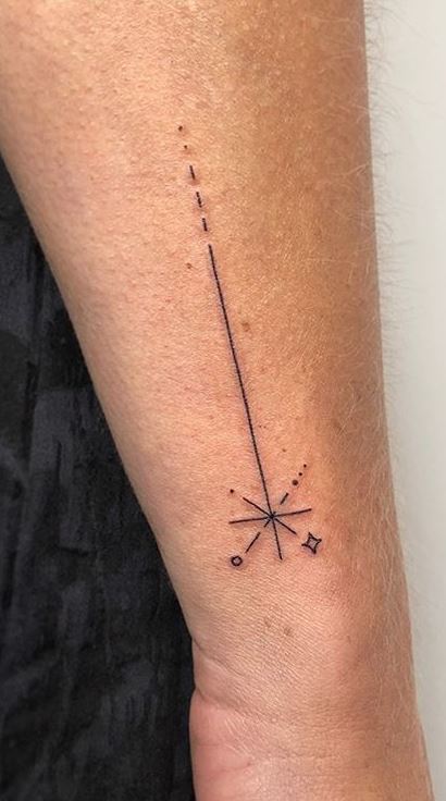 35 Trendy Shooting Star Tattoos, Ideas, Designs & Meanings - Tattoo Me Now