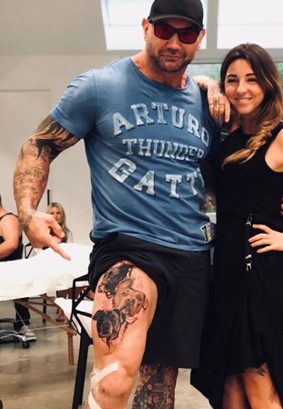 Dave Bautista He Proud Pinoy 🇵🇭show Tattoo #bautista #wwebautista #b