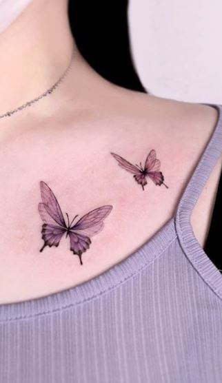 Breast Cancer Butterfly Tattoo Done by D  Sinister Prod  Flickr