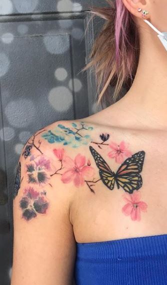 Rose and Butterfly Tattoo Eternal Love and Hope for New Life  neartattoos
