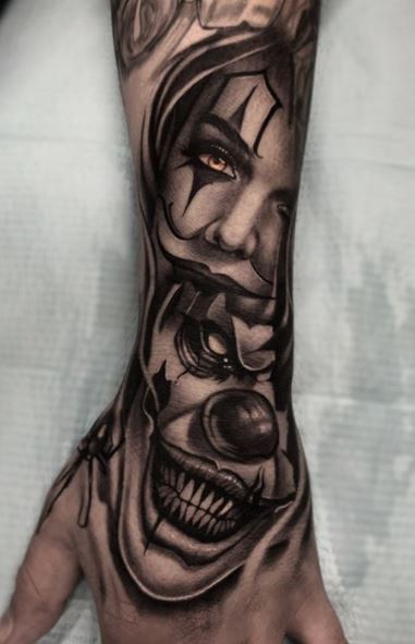 Clown Tattoos - Ideas & Meaning PLUS 24 Photos & Designs