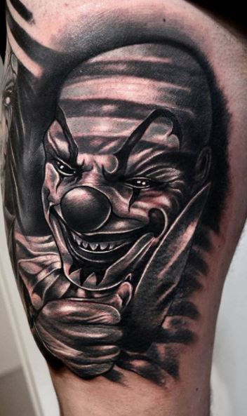 Clown Tattoos - Ideas & Meaning PLUS 24 Photos & Designs
