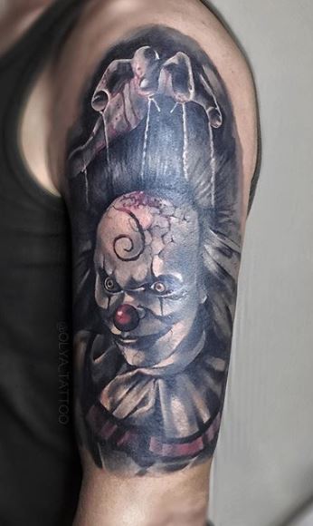 25 Thrilling Pennywise Tattoos For Horror Movie Freaks