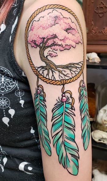 46 Great And Remarkable Dream Catcher Tattoos For Shoulder  Psycho Tats