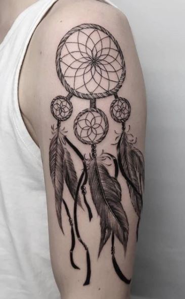 65 Trendy Dreamcatcher Tattoos, Ideas, & Meanings - Tattoo Me Now
