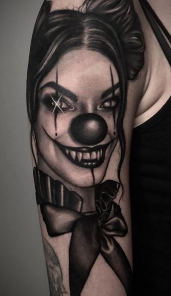 Evil Joker Skull Tattoo Designs  Best Tattoo Ideas Evil Clown Skull HD  wallpaper  Pxfuel