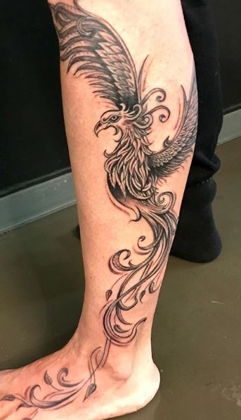 small tribal phoenix tattoo on a arm  Stable Diffusion  OpenArt