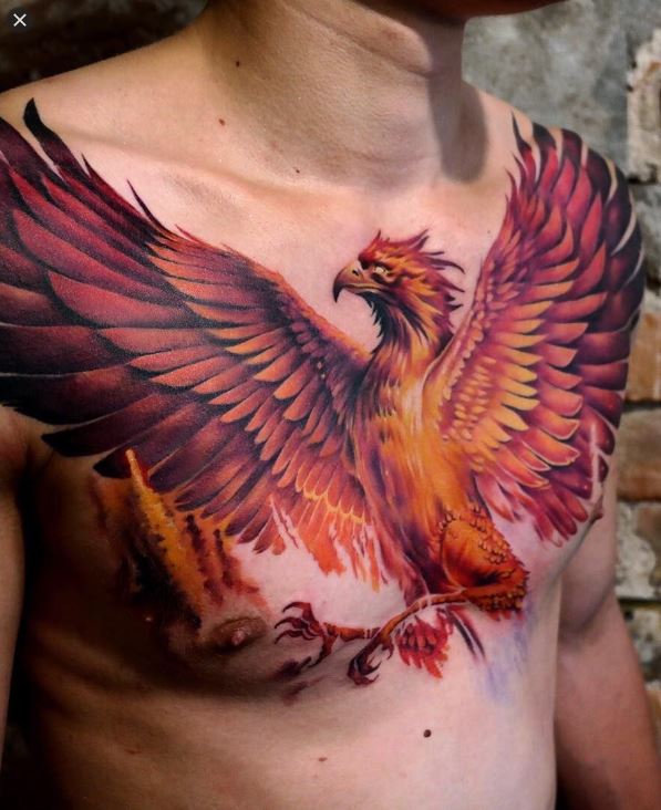 ShoulderBlade Phoenix Tattoo  TATTOOGOTO