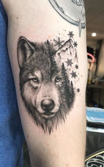 75 Influential and Magnificent Wolf Tattoos Ideas and Designs For Thigh   Psycho Tats