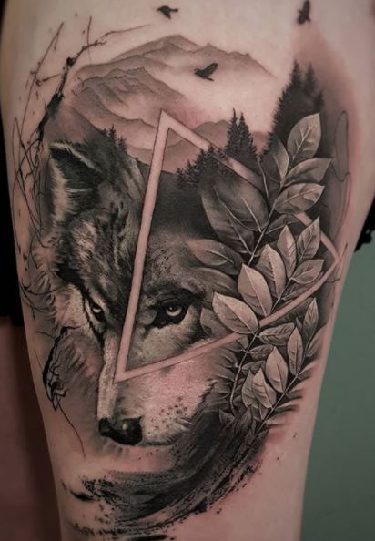 Pin on Wolf tats