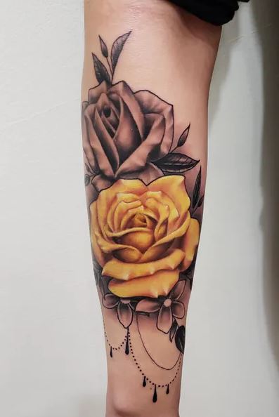 The Skin Canvas  Colored Rose Tattoo  Facebook