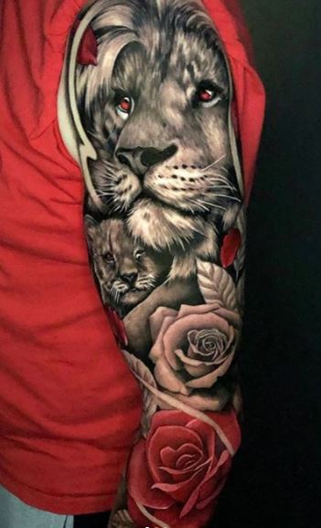 Pin by April Gatlin on tattoos mom  cubs  Lioness tattoo Female lion  tattoo Couple tattoos unique