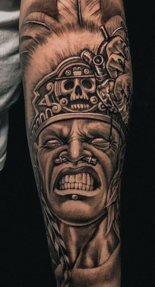 native american warrior tattoo on arm  EntertainmentMesh