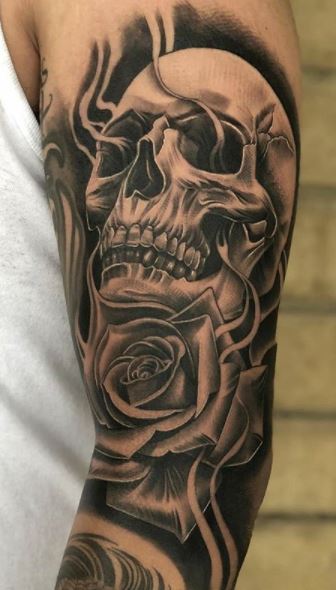 Village Tattoo  Skull and chains done by Branden  Facebook