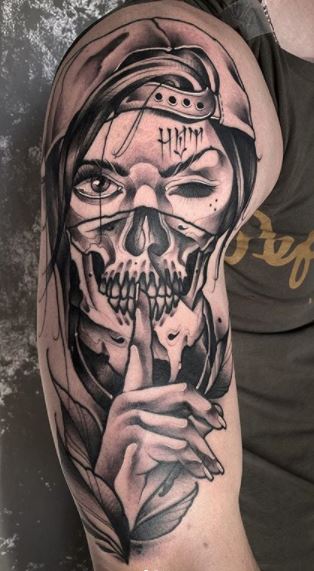 10 Best Black Skulls Tattoo DesignsCollected By Daily Hind News  Daily  Hind News