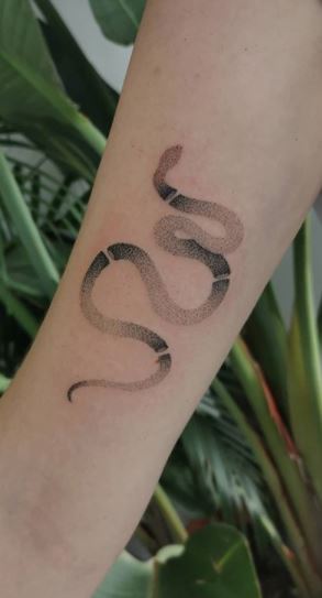 Silver Ant Tattoo  Minimalist snake freehanded and tattooed by Dino   Facebook