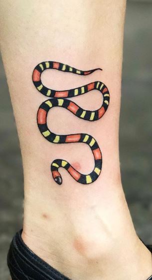 red snake tattoo  Red tattoos Snake tattoo Snake tattoo design
