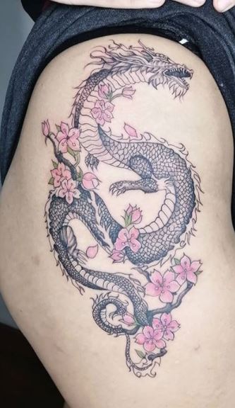 20 Fierce Dragon Tattoo Designs for Women and Meaning 2023