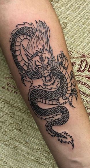 Dragon Tattoo Dragon Temporary Tattoo Dragon Fake Tattoo for  Etsy