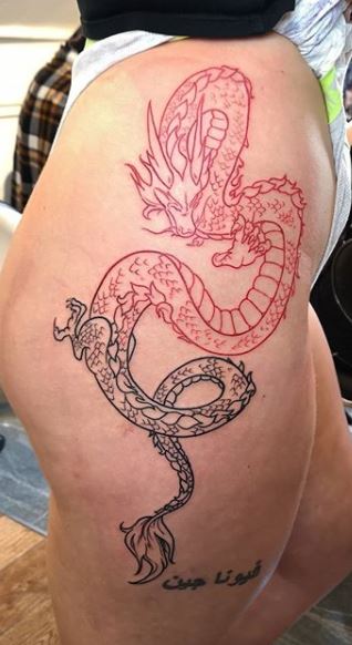 Dragon Tattoos  Tagged Old School neartattoos
