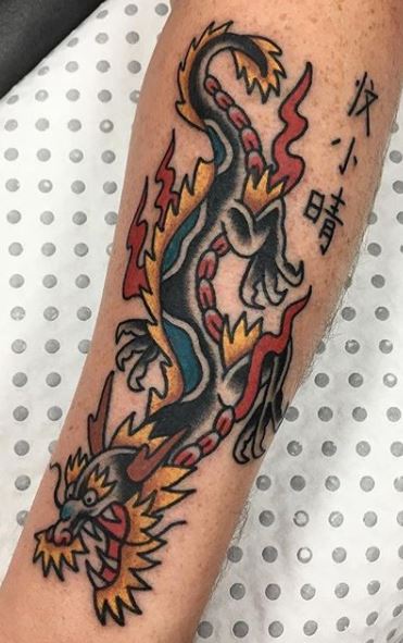 50 Traditional Dragon Tattoo Designs For Men  Retro Ideas