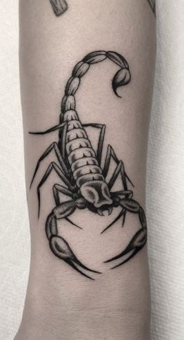 Scorpion tattoo done freehand with bamboo with my birth year in thai  numerals and good luck sign for the tail. | Tattoos, Scorpion tattoo, Tattoo  quotes