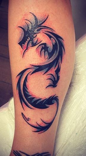 Back tattoo tribal dragon 112 Best