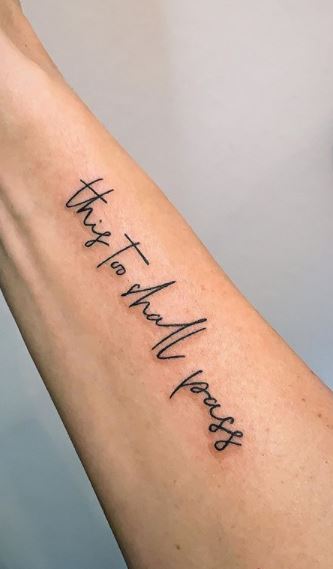 script tattoo outside forearm womenTikTok Search