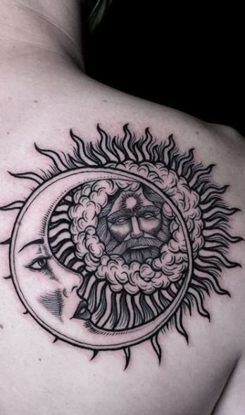 Sun Moon Tattoos What S Their Meaning Plus Photos