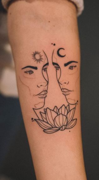 Sun Moon Tattoos What S Their Meaning Plus Photos