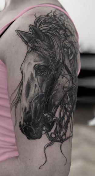 horse horses armor warrior tattoo tattoos tattoolove tattoolife  tattoostyle tattooartist tattooworkers tattooink tattoodesign   Instagram