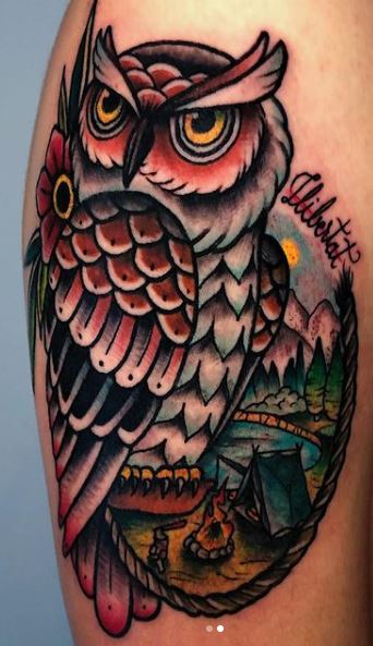 40 Neo Traditional Owl Tattoo Ideas For Men  Bird Designs  Traditional  owl tattoos Neo traditional tattoo Traditional tattoo gentleman