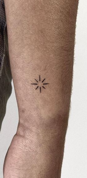 simple star tattoo designs for men