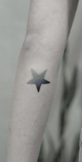 Side Star Tattoo by Popeye Tattoo