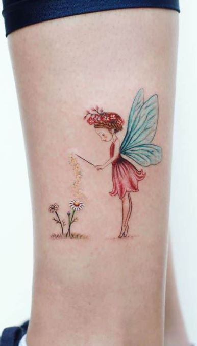 Old School Fairy Tattoo  Tattoo Ideas and Designs  Tattoosai