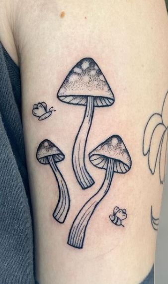 65 Groovy Mushroom Tattoos  Meanings  Tattoo Me Now