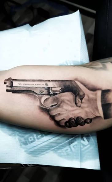 55 Gun Tattoos - Tattoo Designs & Ideas - Tattoo Me Now