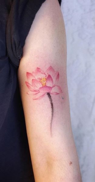 Rose Stem Love Yourself Temporary Tattoo Sticker  OhMyTat