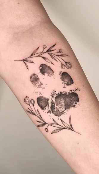 50 Animal Paw Print Tattoos Designs  Ideas 2023