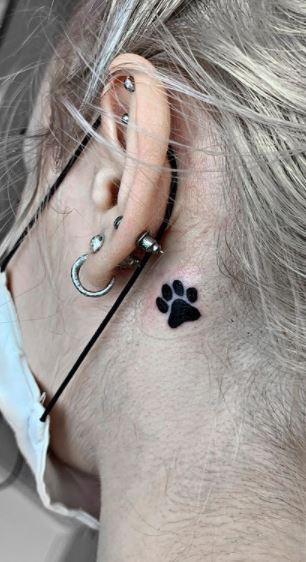 Paws pet love small black tattoo by ovumink on DeviantArt