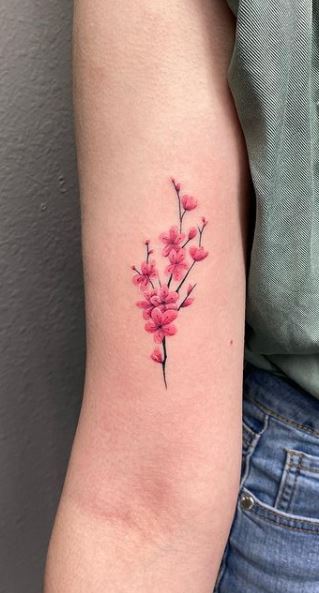 Japanese Cherry blossom tattoo  Spring tattoo