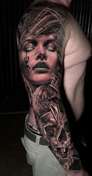 Valkyrie and Soldier Tattoo by Bart Andrews  Tattoos